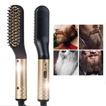 

Men's Beard Straightener, Electric Multi-Function Hair Styling Electric Comb and Beard Straightening Brush, with 360° Rotating L