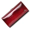 genuine leather women wallets alligator long clutch wallet cow leather female purse famous designer womens wallets and purses ► Photo 2/6