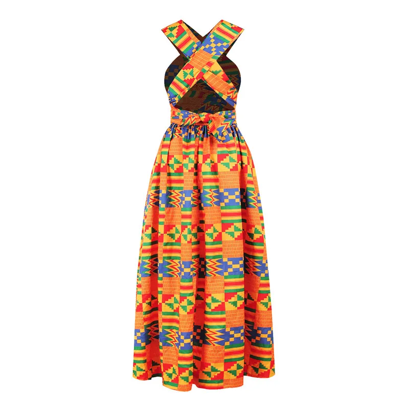 Ankara Africa Maxi Dress Women Dashiki Print Split Dress African Clothes Women Party African Dresses for Women Robe Africaine african wear for ladies