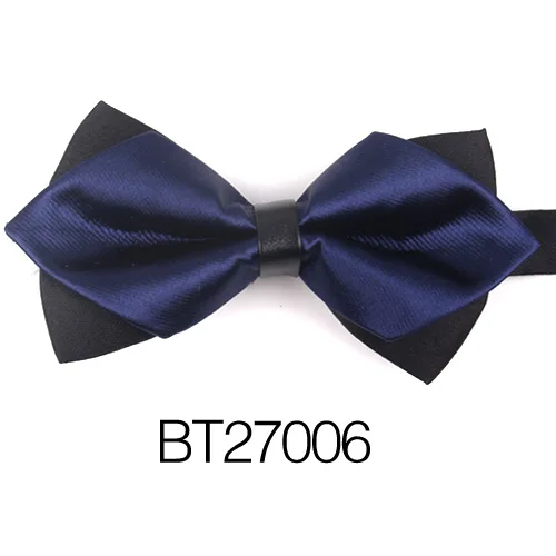 Острый галстук-бабочка для мужчин классический однотонный мужской и женский галстук-бабочка бизнес Свадебный бант взрослые мужские бабочки галстуки желтый красный галстук - Цвет: BT27006
