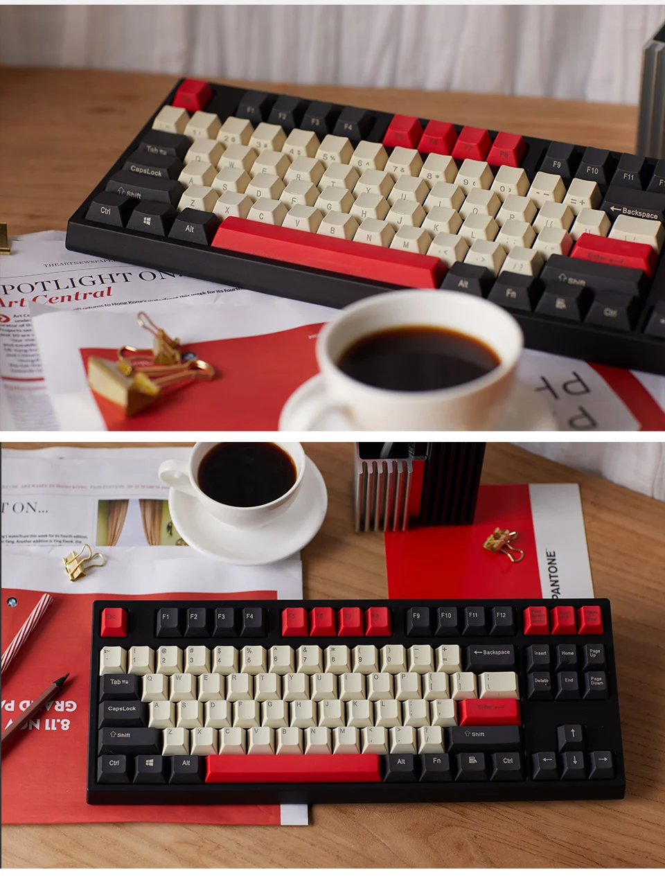 PBT ключ Кепки ANSI сбоку/положительный/спереди рубашка с принтом в виде вишен MX Кепки Набор для TKL 87/104/108/60% игровая клавиатура подходит Anne Akko X уточка