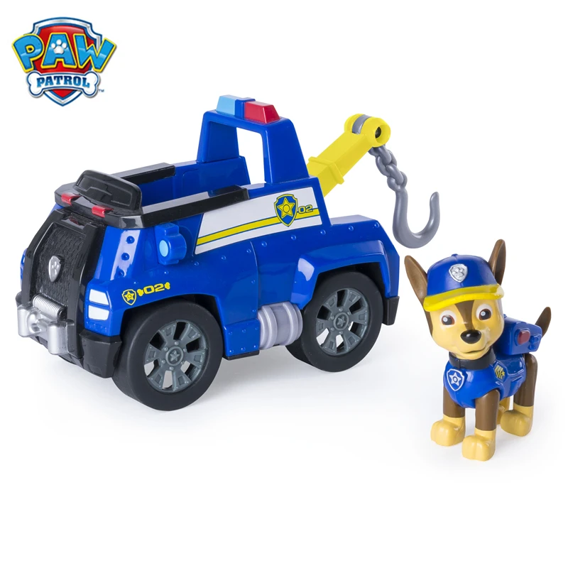 No Box Paw Patrol джунгли пожарная машина Marshall Crane Chase спасательный автомобиль игрушка набор Аниме Фигурки игрушки для детей Рождественский подарок - Цвет: No Box