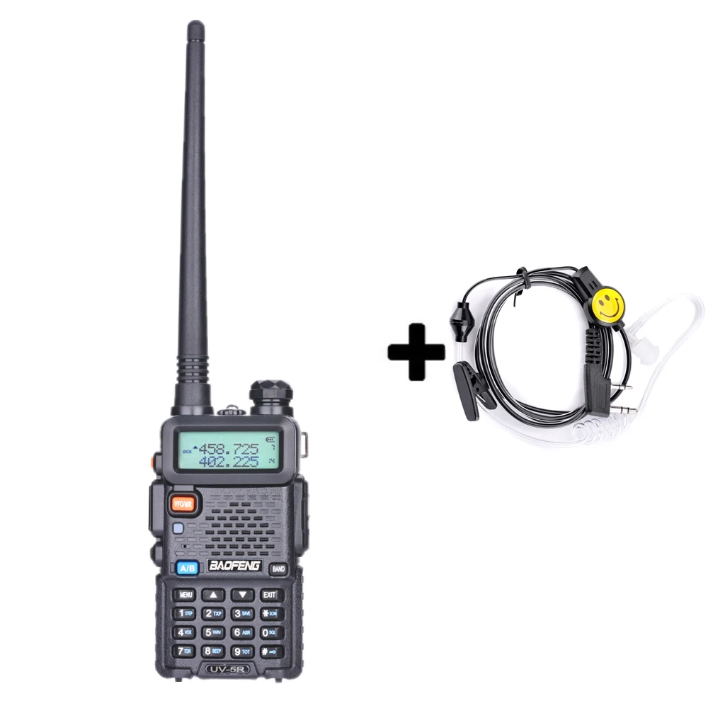 Baofeng UV-5R 8 Вт охотничья рация UHF VHF радио Comunicador Baofeng UV 5R Ham Радио UV5R рация PTT CB радиостанция - Цвет: Add a headset