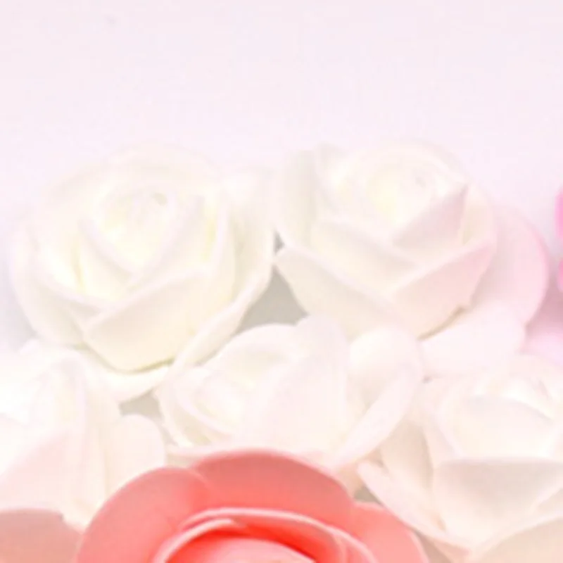 500Pcs/Lot These Flowers Are Used To Decorate Flores Man-Made Decorative Roses Head Rose Bear Wedding House Artificial Flower