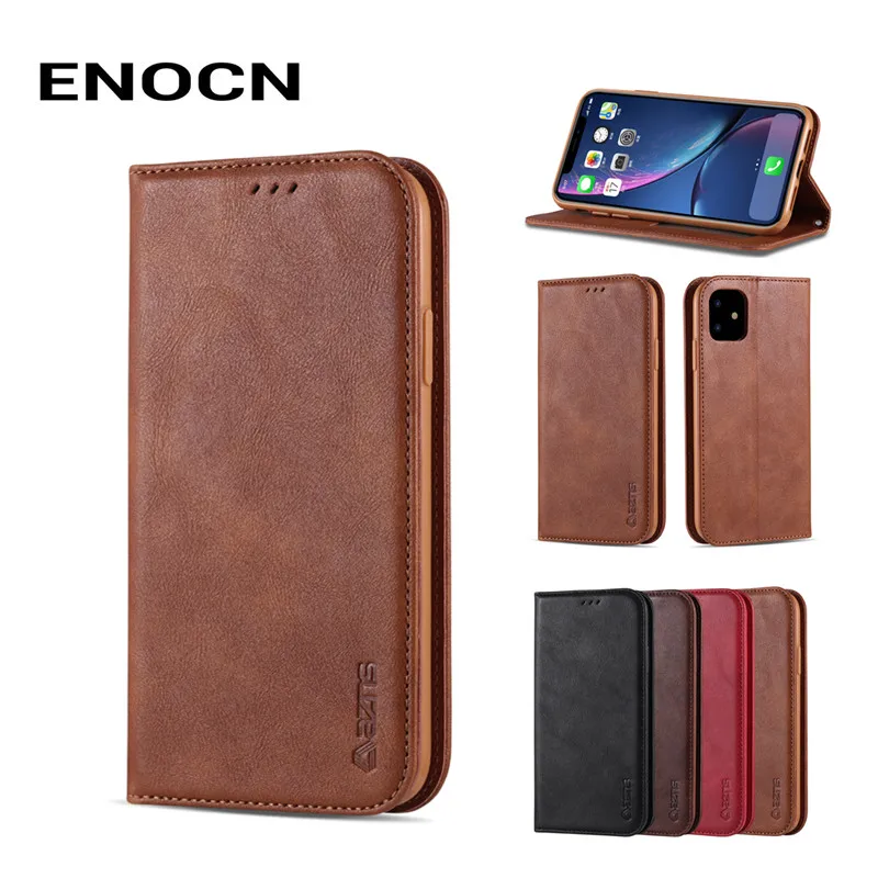 

Magnetic Flip Case For iPone11 6.1" Case iPone11 6.1" Cover Luxury Leather Wallet Phone Case