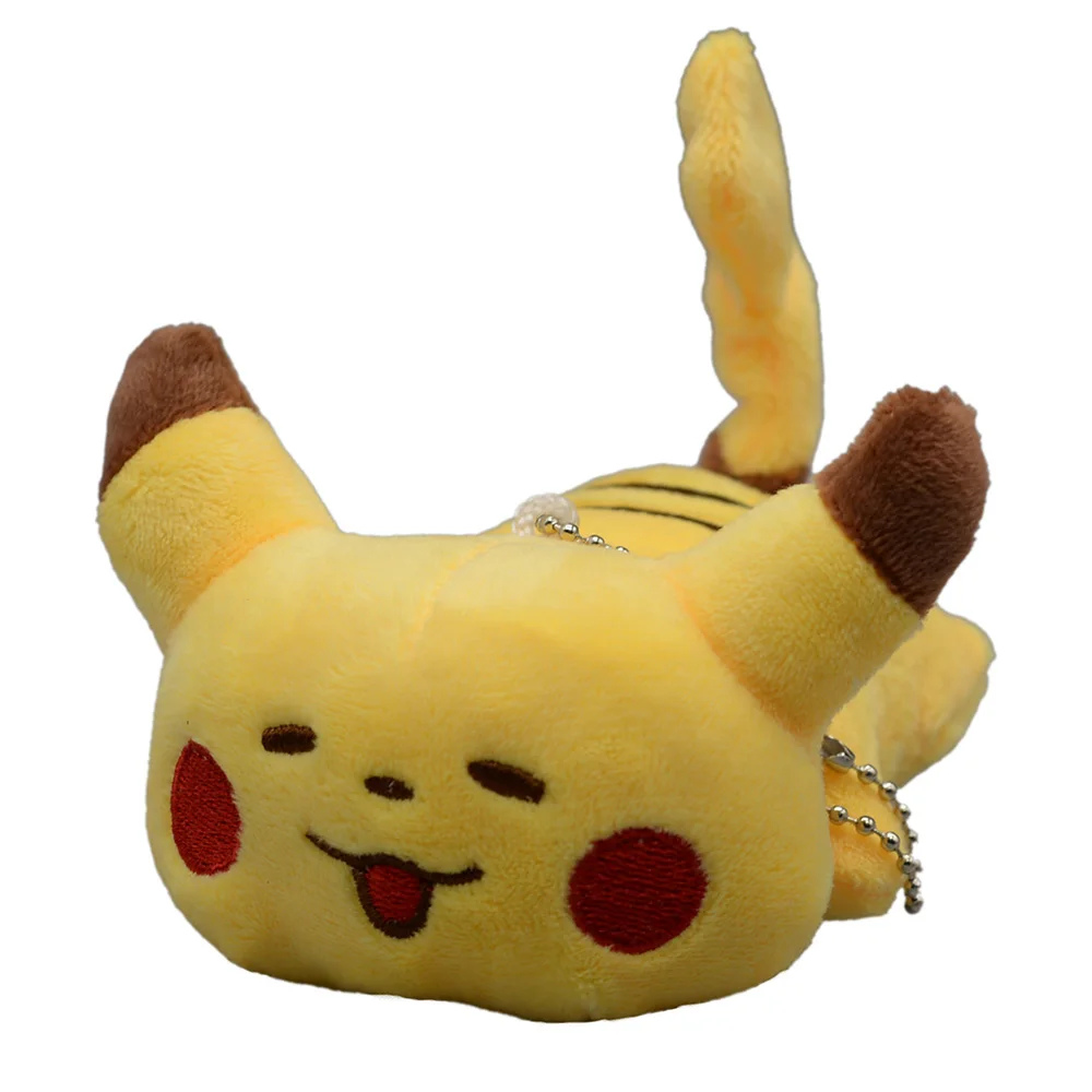 TAKARA TOMY PKM Плюшевая Кукла Покемон Пикачу Eevee игрушки чучела брелок сумка Подвеска детские подарки 10 см 6 кукол/набор