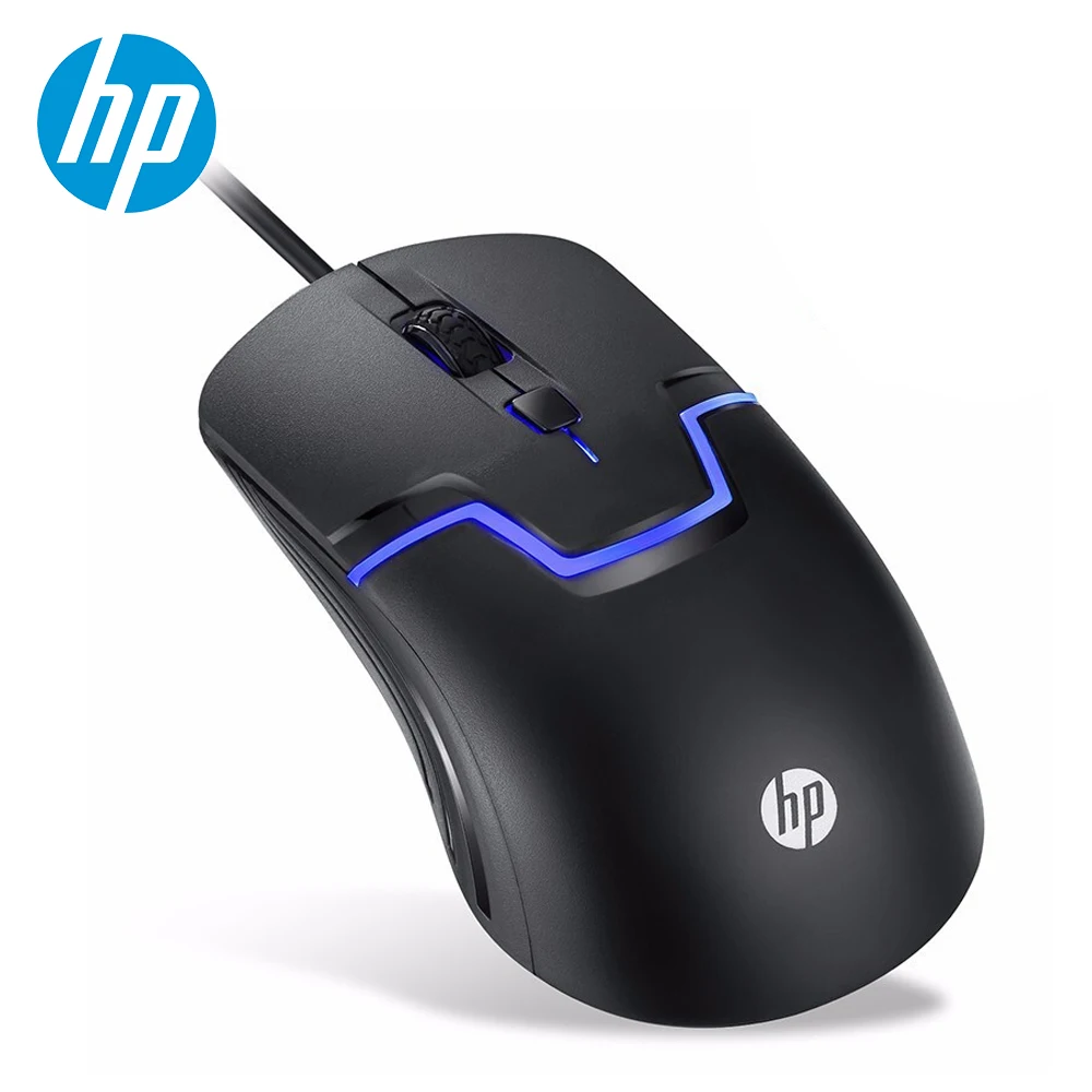 Hp игровая проводная мышь 7 цветов светодиодный светильник мышь с подсветкой 6 кнопок эргономичная регулируемая макро мышь 3200 dpi Бесшумная компьютерная мышь