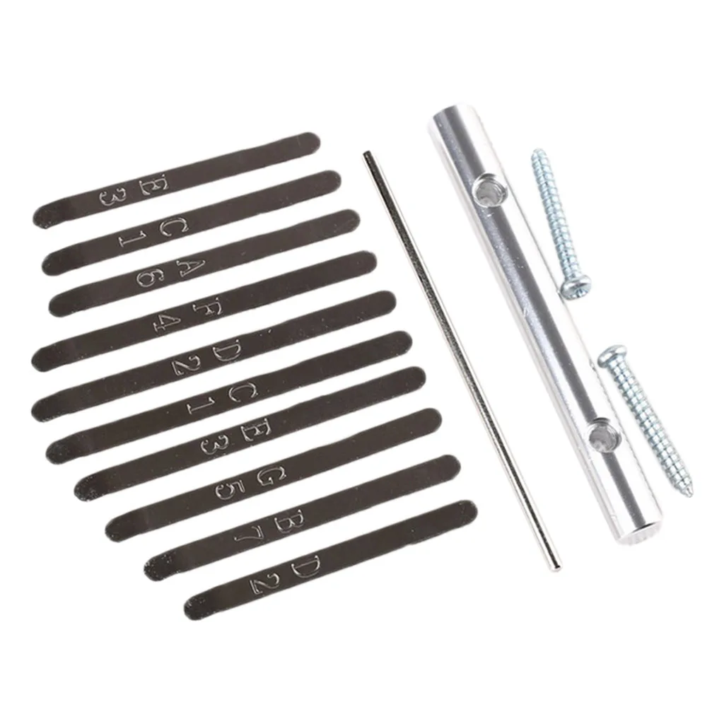 Thumb Piano Bridge Saddle 10 Keys Set Kit for Kalimba DIY Replacement Parts Percussion Instruments