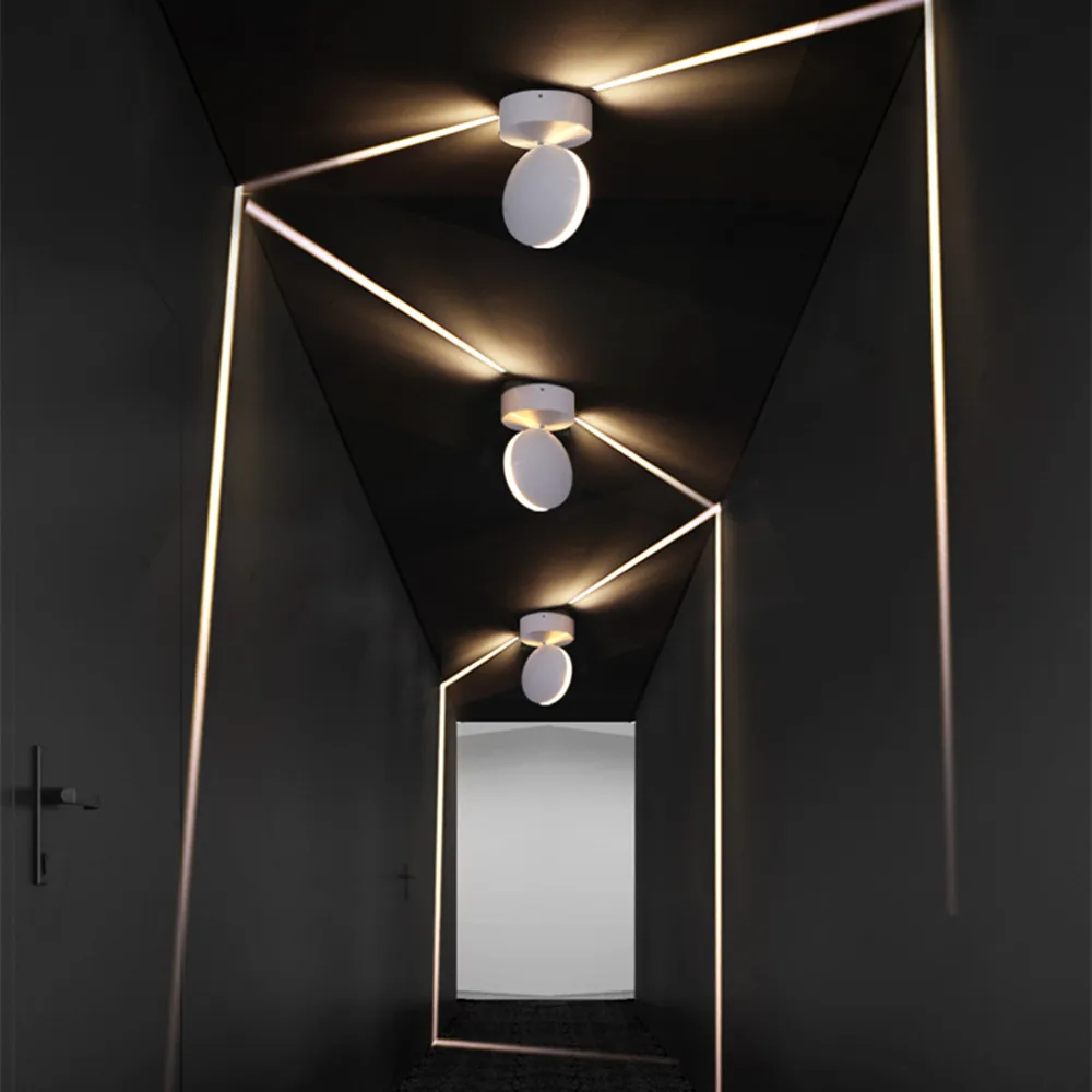 

Surface Mounted Led ceiling Downlight AC85-265V Waterproof led wall sconce Decorative Window wall light for balcony corridor KTV