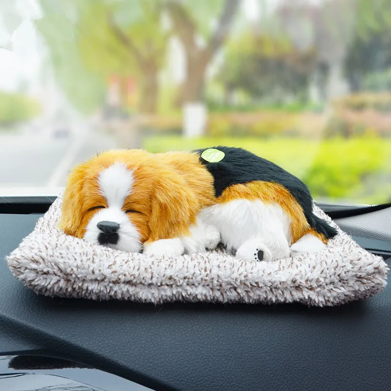 1pc Air Purifying Bag Durable Eco-Friendly Air Purifying Bag Cute Dog Decoration Charcoal Bag For Home Car Living Room - Color Name: Gold
