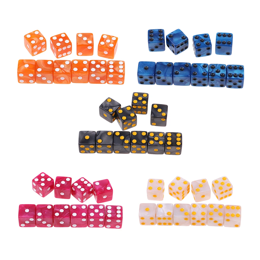 10Pcs Six Sided D6 Dices TRPG Toys for DND MTG Party Roleplay Accessory Gift 10Pcs Six Sided D6 Dices TRPG Toys for DND MTG Party Roleplay Accessory Gift
