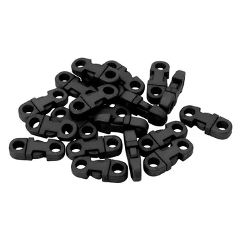 

20Pcs 5mm Plastic Buckle Curved Contoured Side Release Buckle For Paracord Bracelets DIY Dog Collars Webbing Bag Belt Buckles