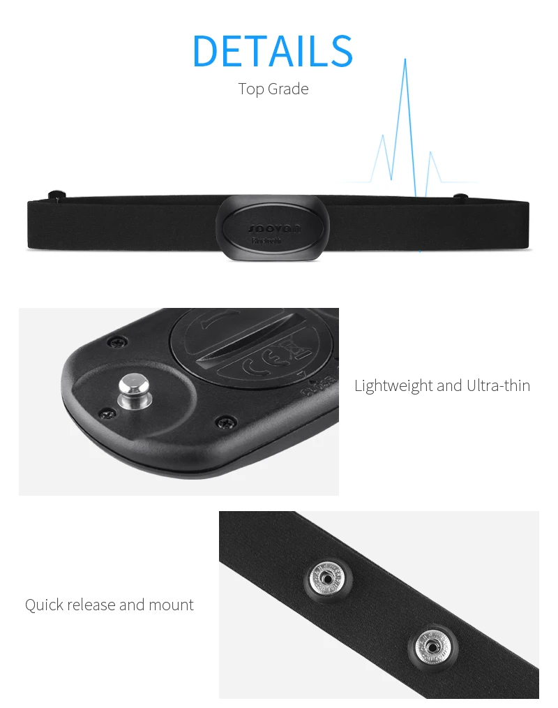 Bluetooth 4,0/ANT+ монитор сердечного ритма нагрудный ремень для велосипедного компьютера M1/M4 датчик сердечного ритма для велосипедного компьютера приложения для телефона Ipad