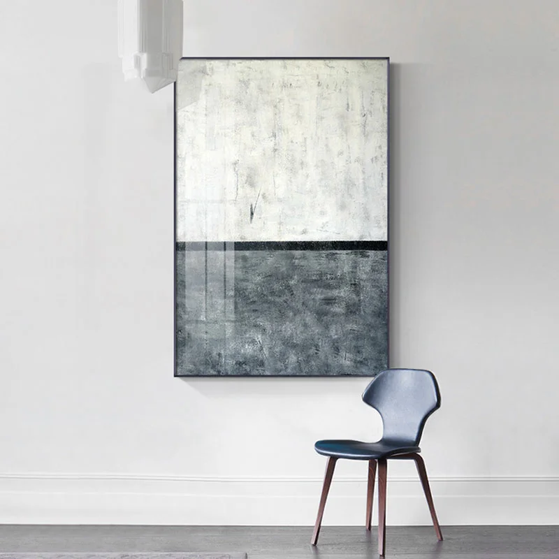

Abstract Wall Art Canvas Painting Color Blocks Printing Dark Tone Pictures for Living Room Bedroom Posters and Prints Painting