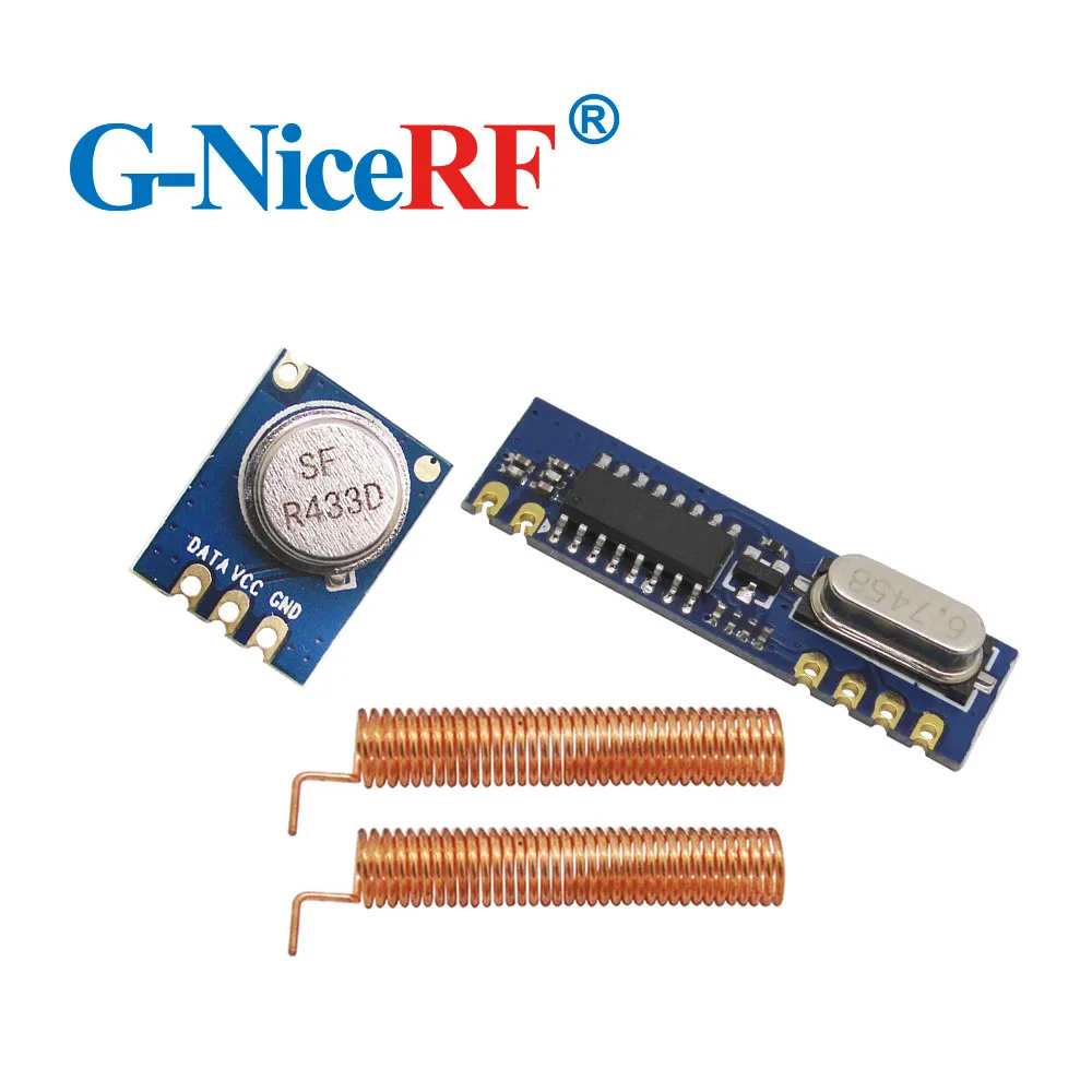 

2sets/lot 433MHz ASK module kit (2pc STX882+2pc SRX887+4PCS Spring Antenna)