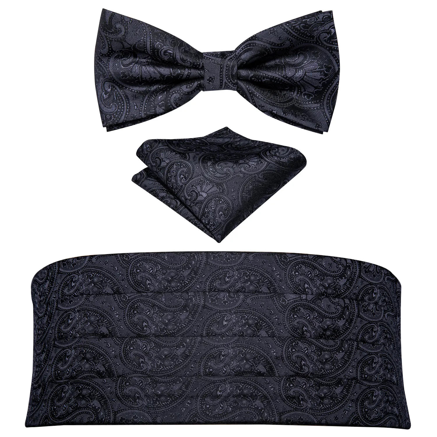 Пояс для мужчин Синий Шелковый галстук-бабочка платок запонки набор свадебные банты регулируемый пояс для смокинга Барри. Ван YF-1015 - Цвет: YF-1002