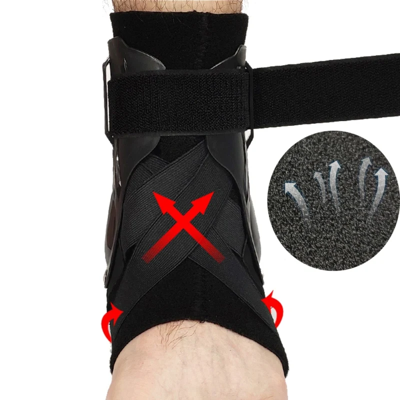 

Ankle Support Elastic Compression Sleeve Movement Pain Relief Foot Plate Durable Protective Gear Hot