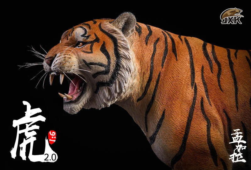 41 см 1/6 фигурка сцены аксессуары Panthera Tigris Бенгальский Тигр JXK020 ревущий Тигр статуя животного модель для 12 ''фигурка