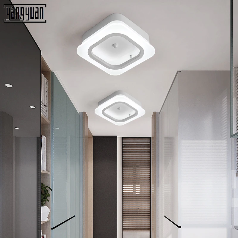 

New Led Ceiling Light Acrylic Lamps Adjustable Bedroom Aisle Corridor Modern Ceiling Lamp Fixtures Lighting Ceiling Room Lamps