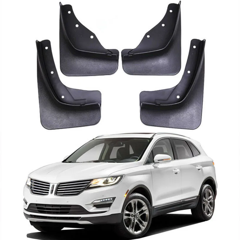 

4 x Molded Front Rear Car Mudguards Mudflap For 2015-2019 2016 2017 2018 Lincoln MKC Mud Flaps Splash Guards Car fender Flares