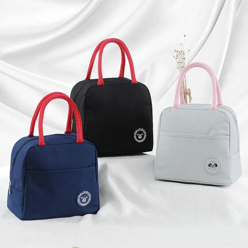 Picnic Bag Lunch Bags Waterproof Oxford cloth Insulated Large Capacity Cool Bag Dinner Box For Men Women School Office Students