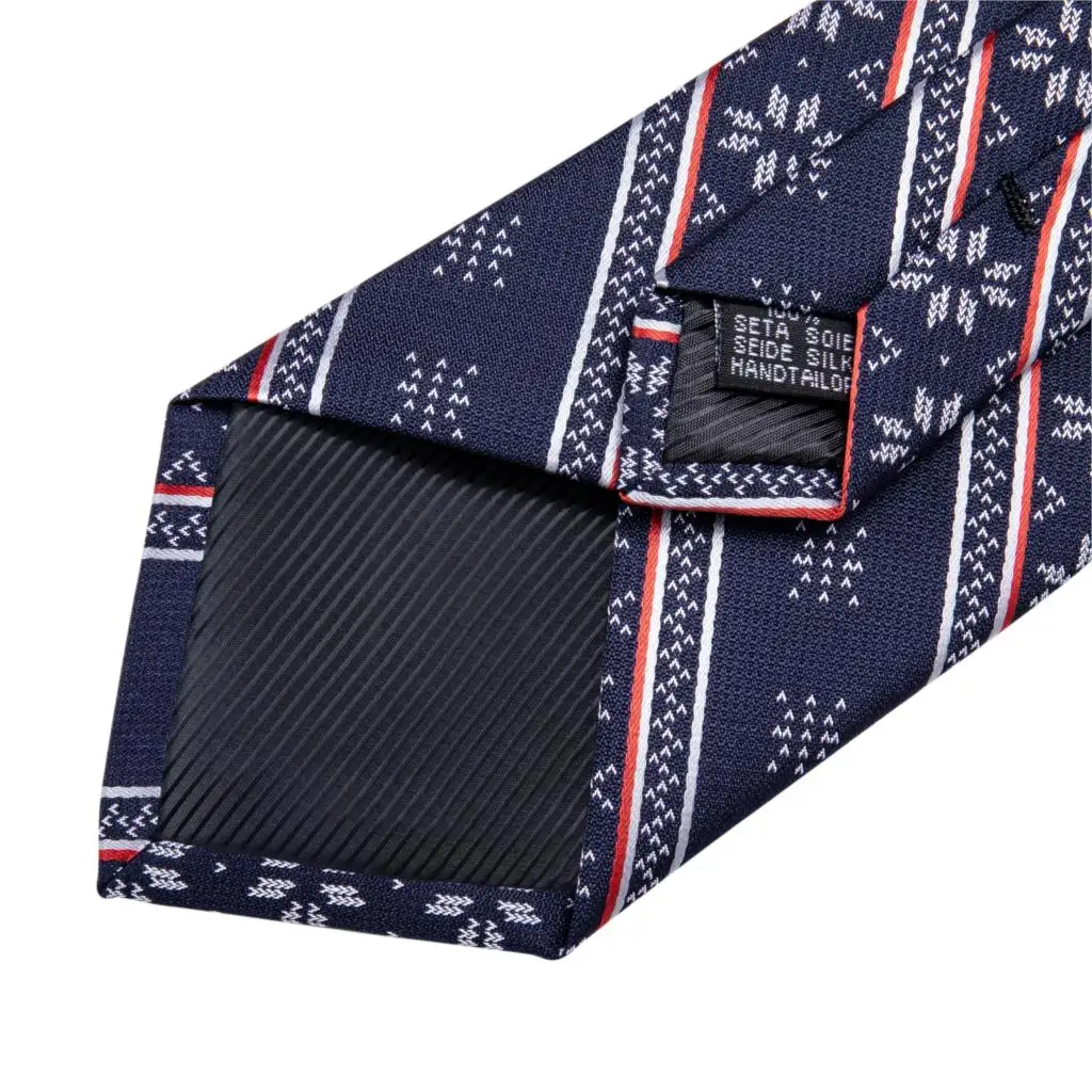 Модный Полосатый галстук для мужчин, голубой, белый Шелковый Свадебный галстук, запонки, Подарочный галстук, набор, DiBanGu, новый дизайн
