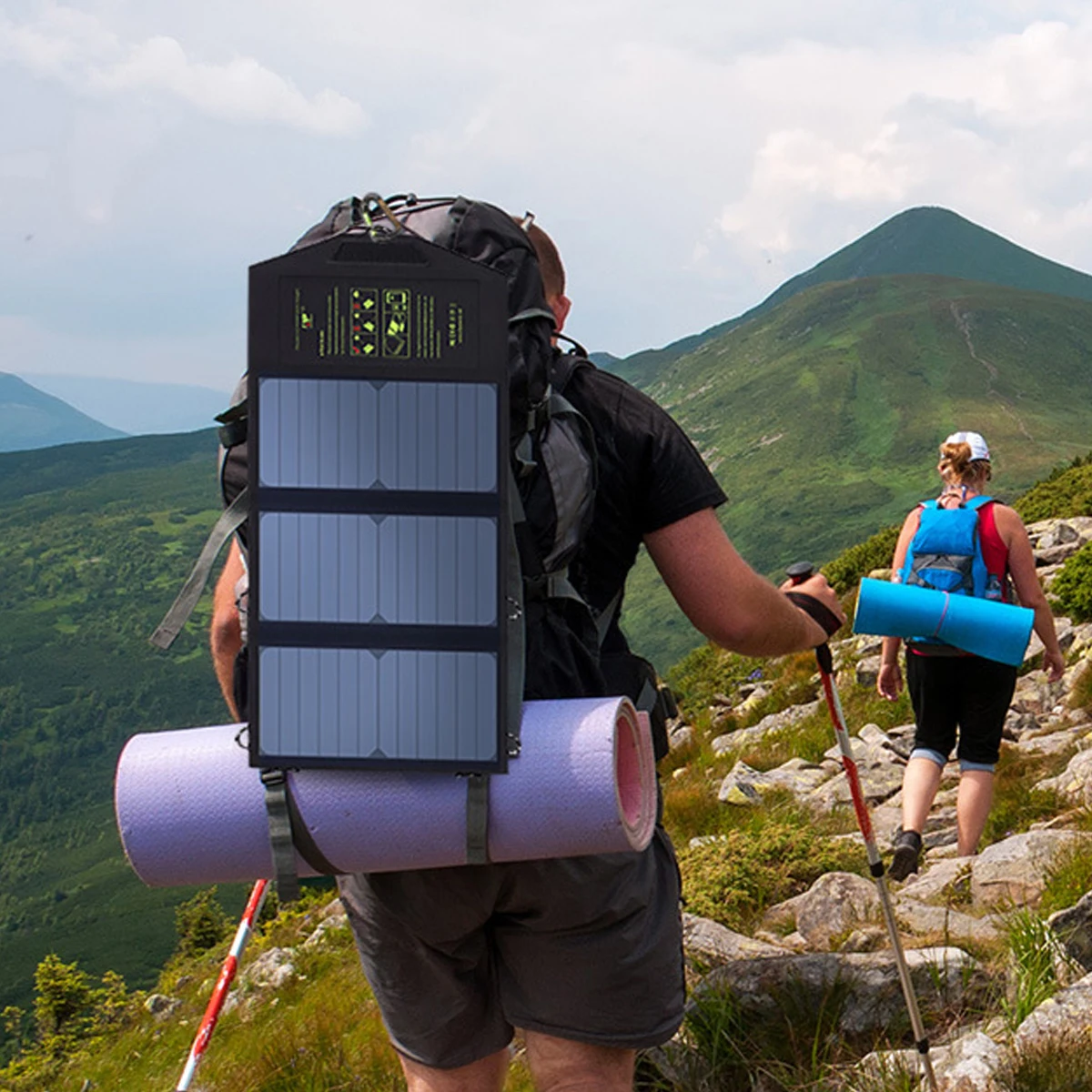

40W Portable Solar Panels Foldable Waterproof Dual 5V USB Solar Panel Charger Power Bank for Phone Battery Fast Charger