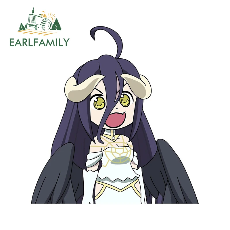 

EARLFAMILY 13 см x 12,2 см для Albedo Overlord аниме наклейка на лобовое стекло индивидуальные автомобильные наклейки на окна мотоцикла виниловая автомобильная пленка