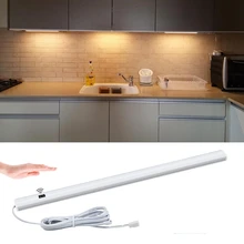 Кухонные домашние фонари ручной развертки светодиодный индикатор переключателя лампа ручной волны Датчик управления светодиодный жесткая трубка свет для шкафа