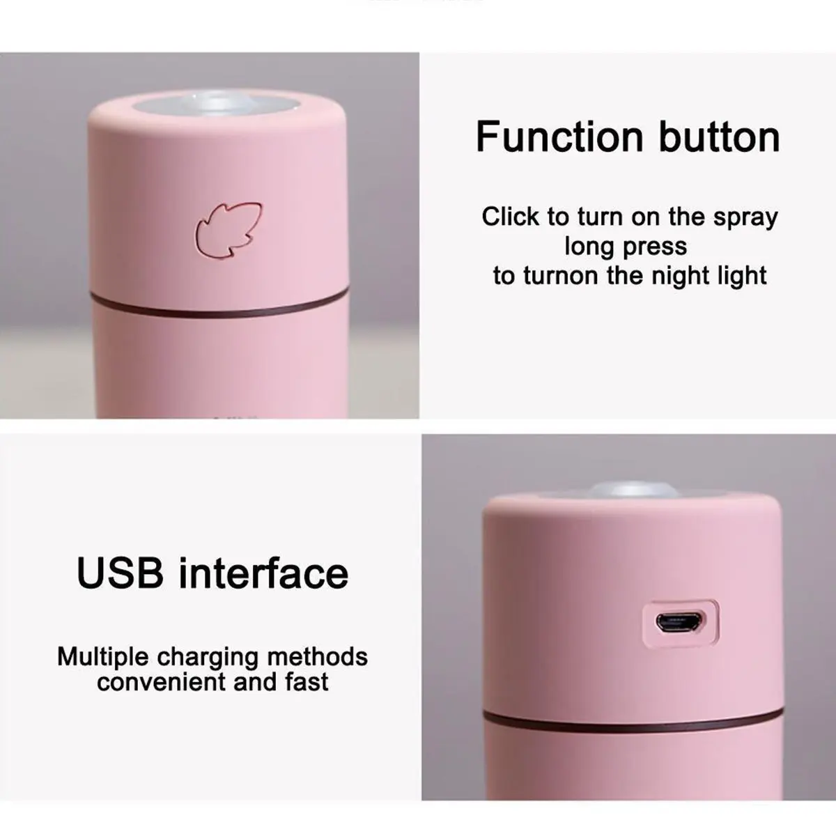  Portable Mini Car USB LED Air Humidifier Diffuser Essential Oil Aroma Mist Purifier 150ML Air Humid