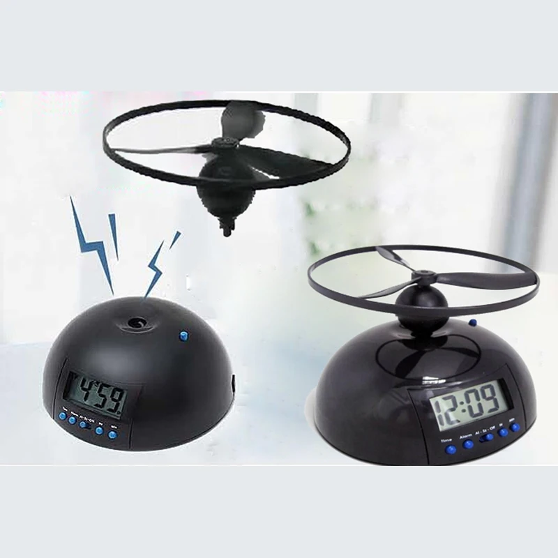 3 Months Warranty Creative Flying Alarm Clock Crazy Annoying Loud Lazy