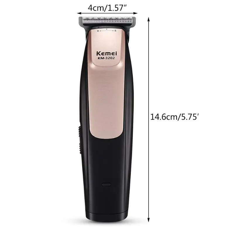 Kemei KM - 3202 USB Rechargeable Electric Hair Clipper Trimmer for Styling Haircut Home Barber Salon 4XFB |