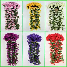 

Artificial Ivy Flower Vine Garland Hanging Home Garden Trailing Basket Plants Aisles Weddings Stages Decor Festive Party Supplie