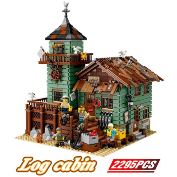 

2020 New 21310 Lepined Ideas Fisherman Cabin Fishing Store Building Blocks Creator Expert Street View MOC Model Toy Bricks