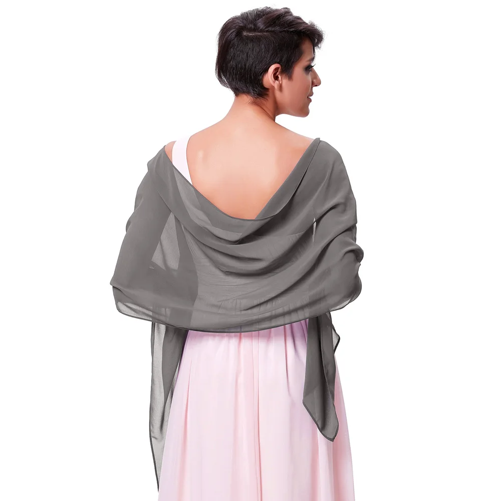Kate Kasin шифоновая Свадебная Шаль женские мягкие пашмины шали и обертывания s большой длинный модный шаль обертывания шарфы для вечеринки