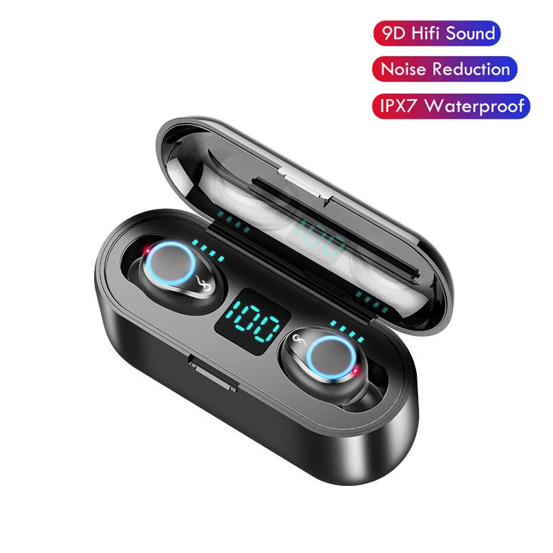 Наушники гарнитура tws fone de ouvido F9 bluetooth sem fio audifonos inalambrico auriculares gamer наушники вкладыши