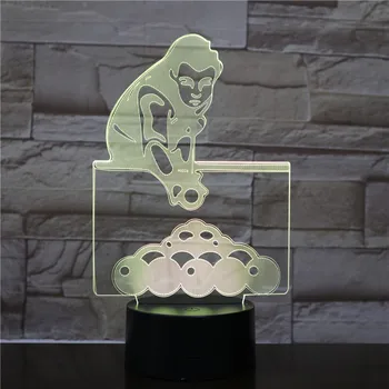 

Fast Delivery 3D Lamp The Sport Billiards Battery Powered Personalized Gift for Children Led Night Light Lamp for Holiday Decor