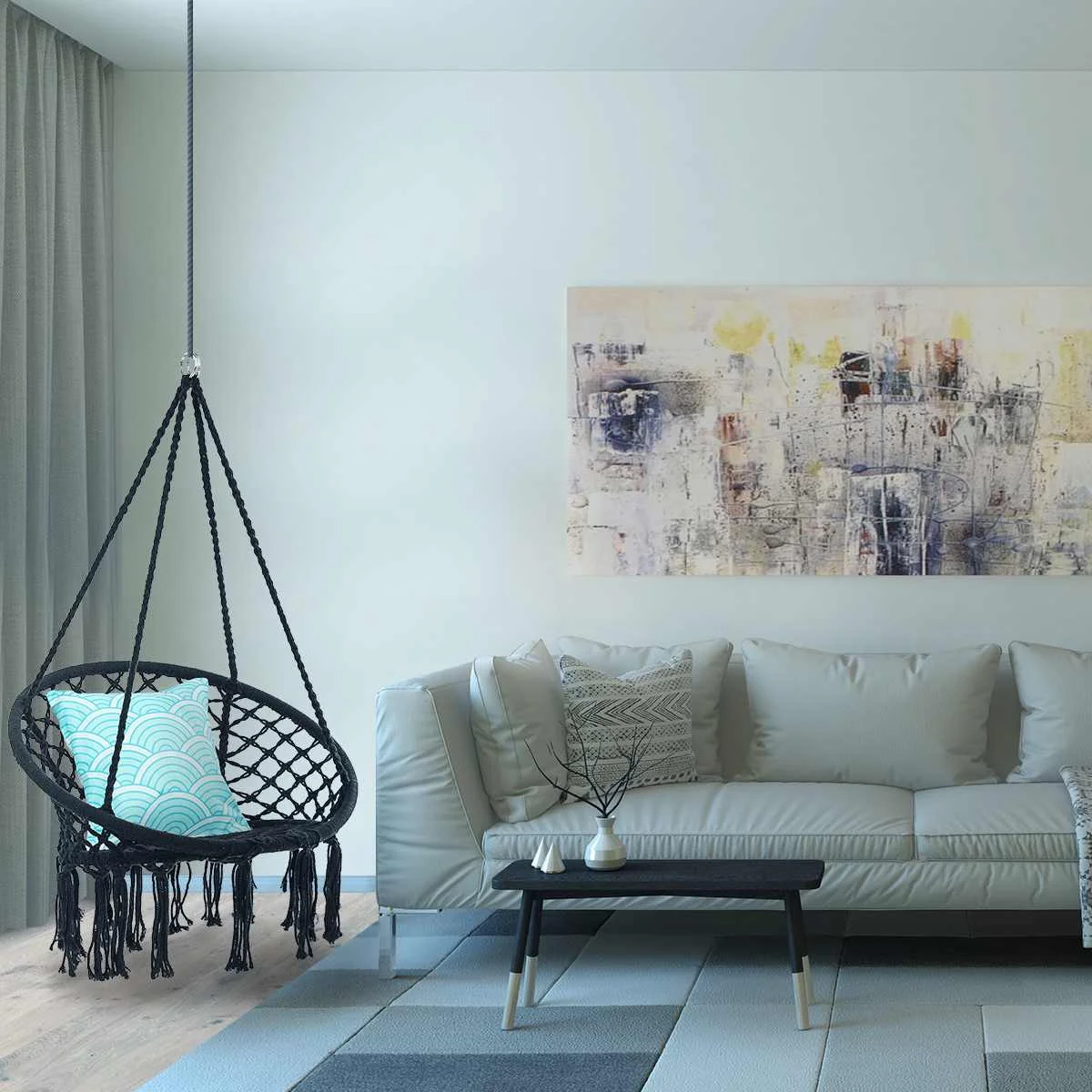 Круглый гамак стул для улицы помещения спальни детей взрослых развевающийся