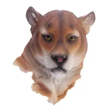 

Animals Head Adornment Durable Simulation Realistic Wall Hanging Decoration Resin Ornament Resin Craft for Study Bedroom Room
