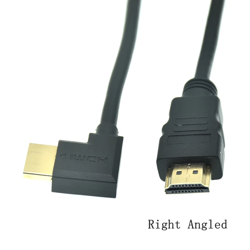 HD-A Male to Angled 90 Degree Male HD Extension Cable - 15cm to 1.5m, HDTV-compatible, 1.4v Description Image.This Product Can Be Found With The Tag Names Cheap Computer Cables Connectors, Computer Cables Connectors, Computer Office, High Quality Computer Office