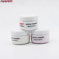 Acrylic Powder forpretty Nail Acryl Gel Art Clear White Pink 10g/pot Unha Acrilico Polymer Manicures Nails Tips Acrylique Akryl 1