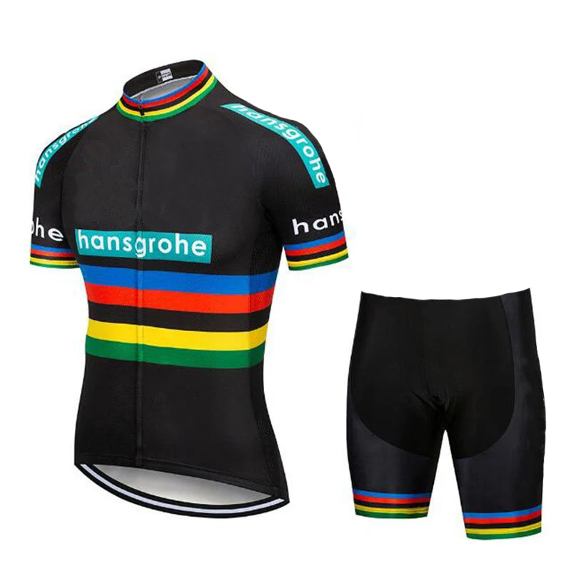 cycling set 8 Новинка, Hansgrohe, командная одежда для велоспорта, Джерси, roupa ciclismo, комплект с шортами, дышащая рубашка, Майо, ciclismo, Мужская одежда, Майо, Culotte - Цвет: cycling set 8