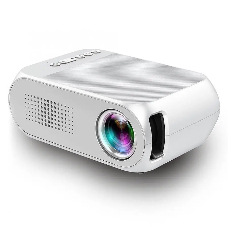 YG320 мини-проектор HD 1080P белый 600 Люмен USB/TF/HDMI/AV многоцелевой проектор 100-240 в мини-проектор