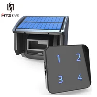 HTZSAFE 400 Meters Solar Wireless Driveway Alarm Outdoor Weather-Resistant Motion Sensor & Detector DIY Security Alert System 1