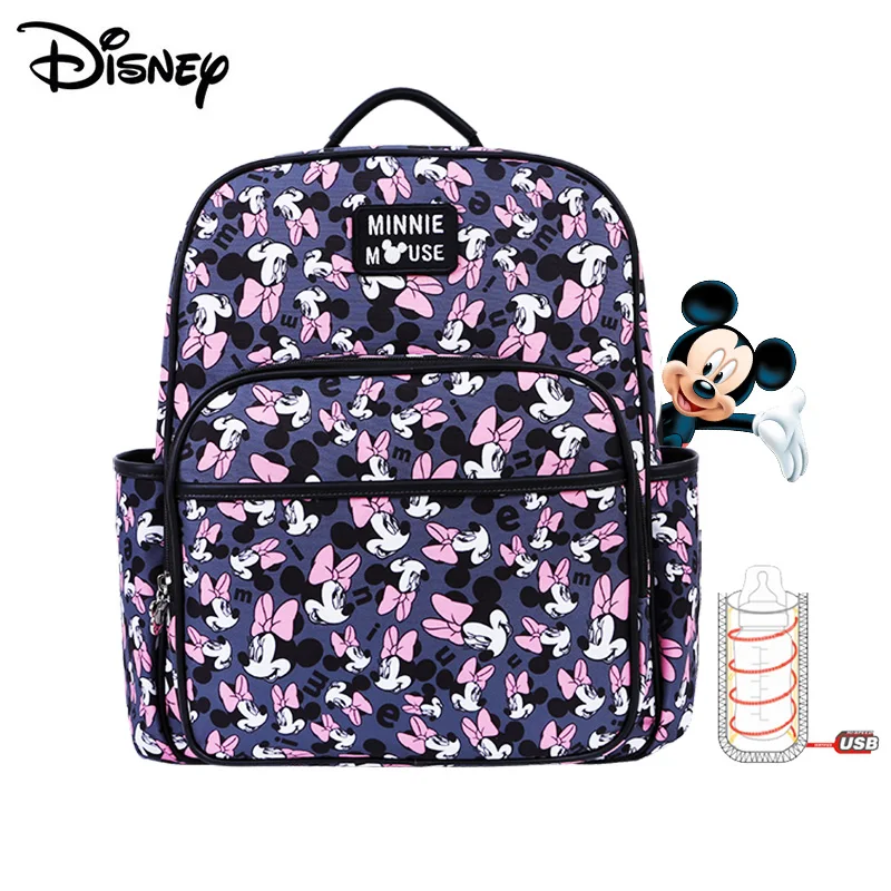  Disney Mommy Diaper Bags Mother Large Capacity Travel Nappy Backpacks anti-loss zipper Baby Nursing