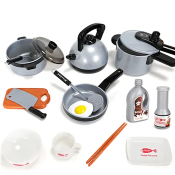 

Birthday DIY Toy Set Cookware Miniature Cooking Pretend Gift Kitchen Cosplay Simulation Tableware Children Play House Food
