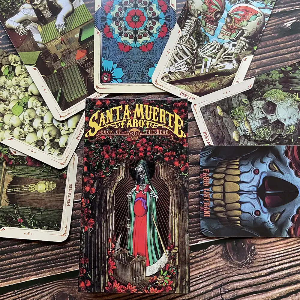 Santa Muerte Tarot Deck Book Of The Dead Cards Deck Tarot Oracle Cards Game Aliexpress