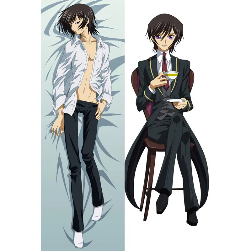 

Japan Anime Code Geass Lelouch Lamperouge Dakimakura Hugging Body Pillow Cover Cosplay DIY Custom Cushion Otaku Male Pillow Case