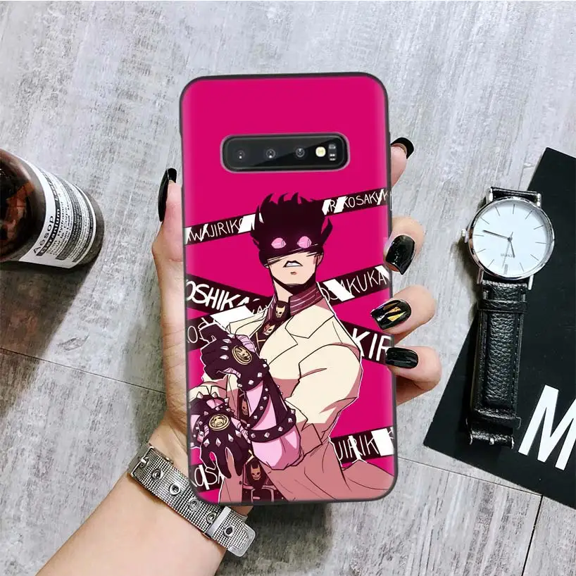 BA066-10 JoJo невероятное приключение черная крышка чехол для телефона для samsung Galaxy S10+ Plus Note 10 9 8 S9 S8 J4 J6+ плюс S7 S6 край Капа - Цвет: BA066-10