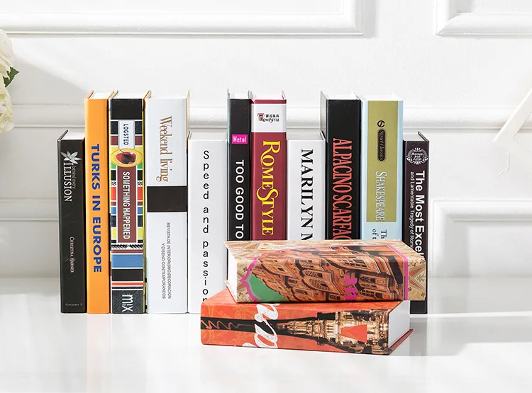 Поддельная книга, имитация книги, украшения, кофейня, кабинет, мягкое украшение, современный простой реквизит книга, Прямая с фабрики дома